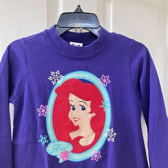 Vintage The Disney Catalog The Little Mermaid Ariel Peplum Top Girls Size 7/8 - Picture 2 of 11